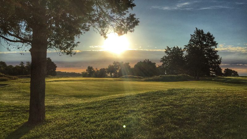 Golf Course at sunset